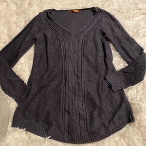 Belldini Medium Dark Blue Sparkle Sweater